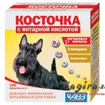 АВЗ-Косточка-янтарная кислота подкормка для собак, 100 табл